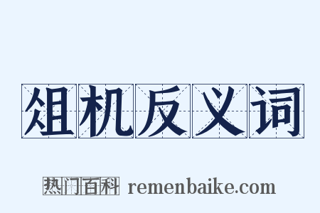 俎机反义词是什么意思的图片